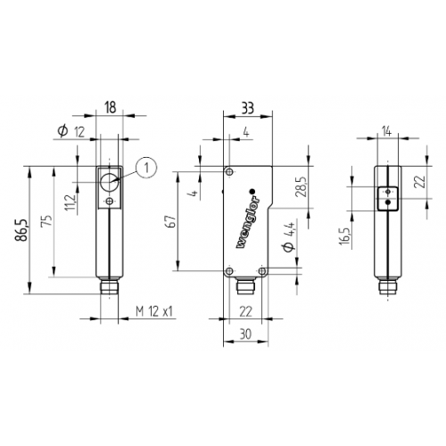 LN89PA3 Optický snímač retro reflex